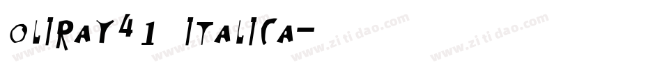 Oliray41 Italica字体转换